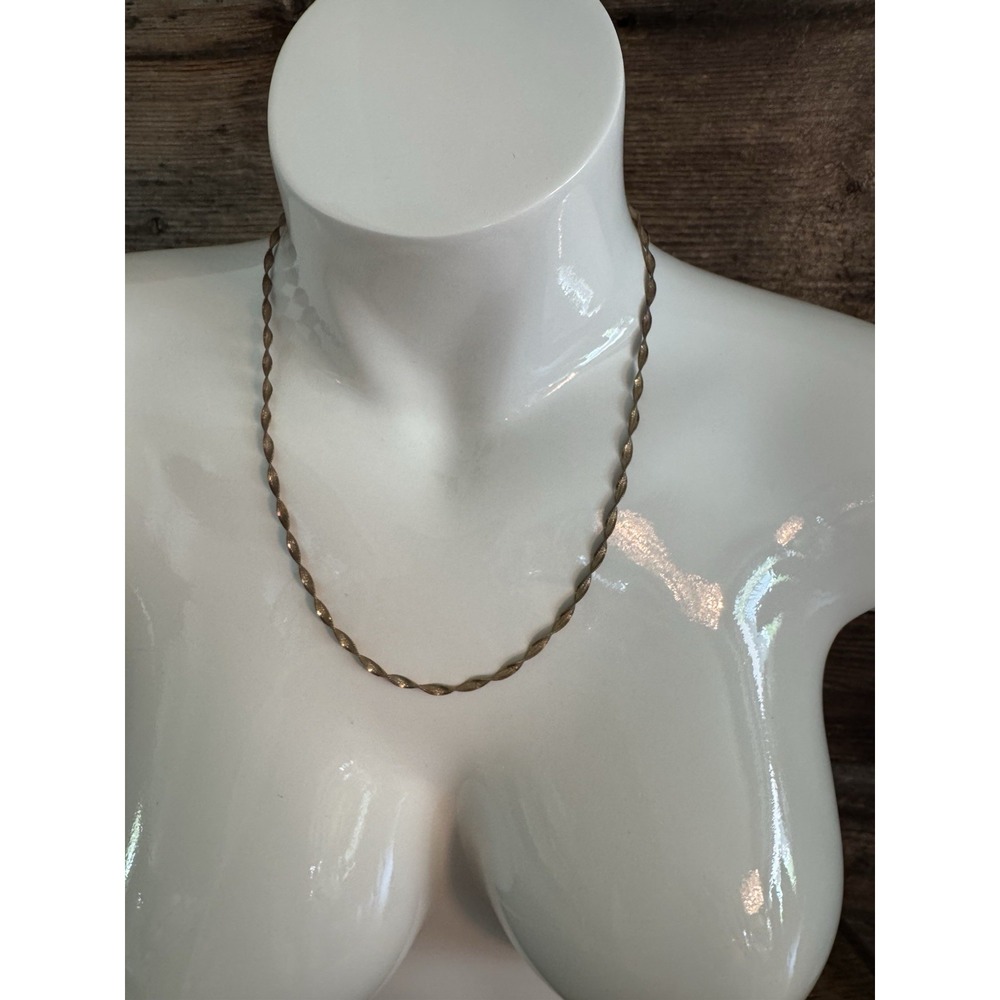 Sterling Silver Twisted Magic Chain Necklace 18"  7.09 Grams .925 Jewelry